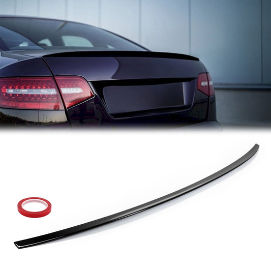 Trunk lip Spoiler for Audi A6 C6 sedan (04-11), glossy black