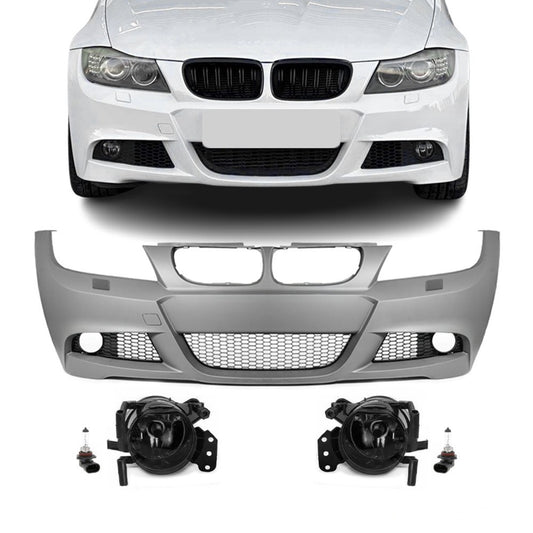 M-Pack Front Bumper for BMW E90 / E91 LCI (08-11), with smoked fog lights