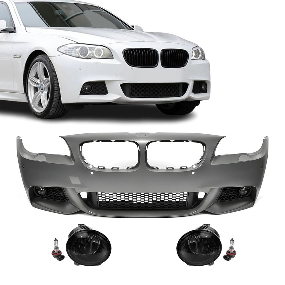 M-Pack Front Bumper for BMW F10 / F11 PRE-LCI (10-13), with smoked fog lights