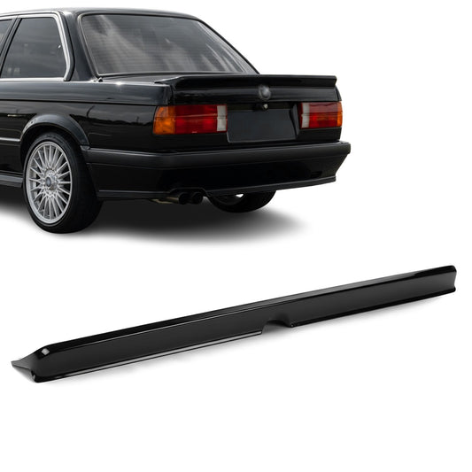 M-Tech 1 style trunk spoiler for BMW E30 (82-94), glossy black