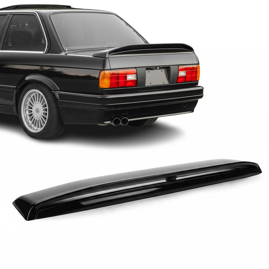 M-Tech 2 style trunk spoiler for BMW E30 (84-94), glossy black