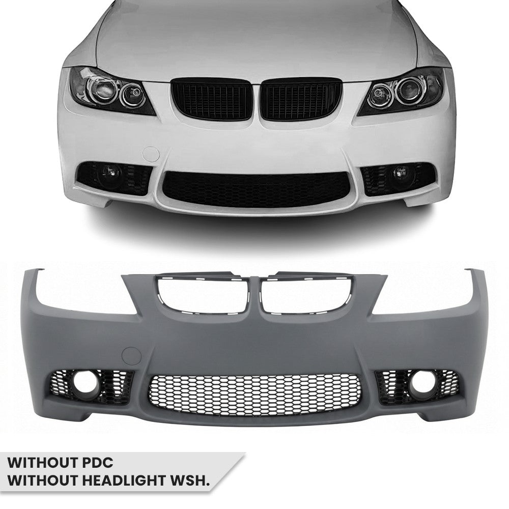 M3 style Front Bumper for BMW E90 / E91 (05-08), without PDC and without washer holes