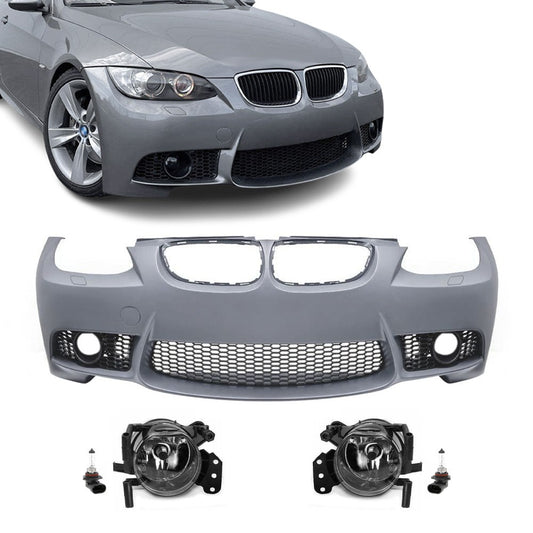M3 style Front Bumper for BMW E92 / E93 (06-10), with clear fog lights