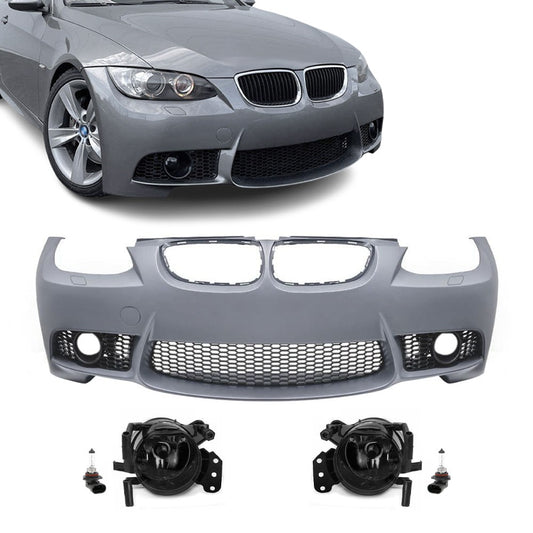 M3 style Front Bumper for BMW E92 / E93 (06-10), with smoked fog lights