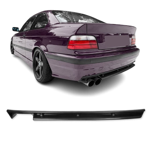 M3 style rear bumper diffuser for BMW E36 (90-99) with standard bumper