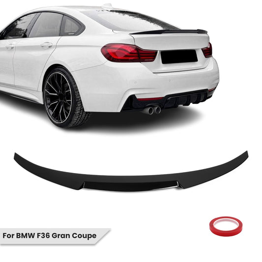 M4-style Trunk Spoiler for BMW F36 Gran Coupe, glossy black
