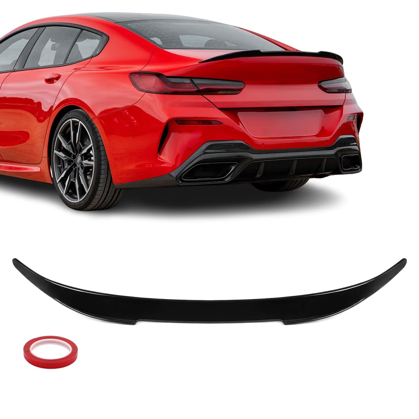 M4 style Trunk Spoiler for BMW G16 / F93 Gran Coupe, glossy black