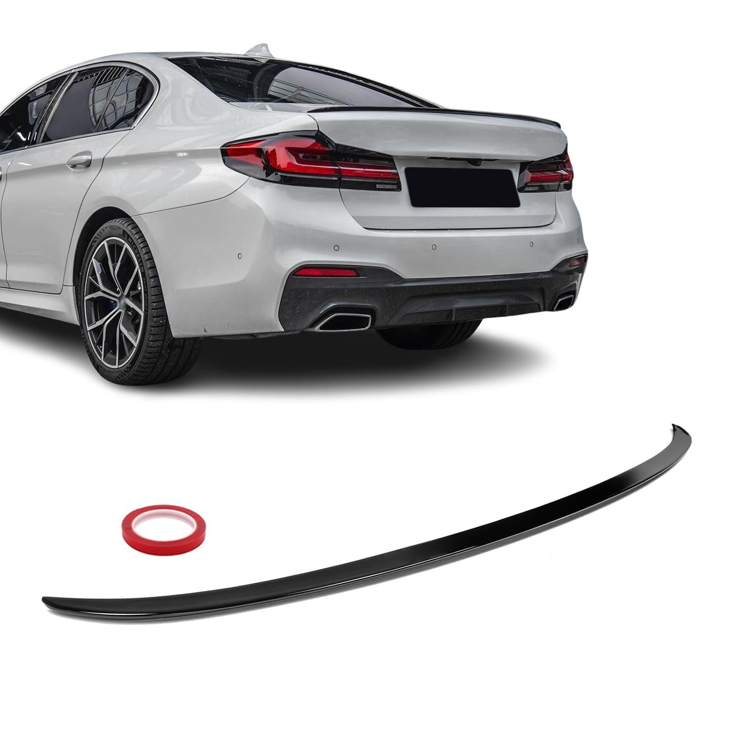 M5-style Trunk Spoiler for BMW G30 / F90, glossy black
