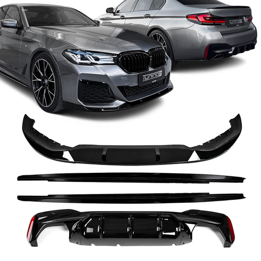 Performance Kit with M5 style Diffuser for BMW G30 / G31 LCI (21-23) with M-Pack, glossy black