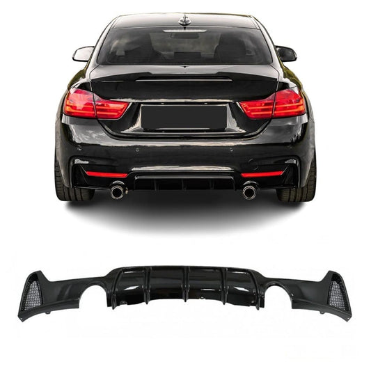 Performance rear bumper Diffuser for BMW F32 / F33 / F36 M-Pack 435/440, glossy black