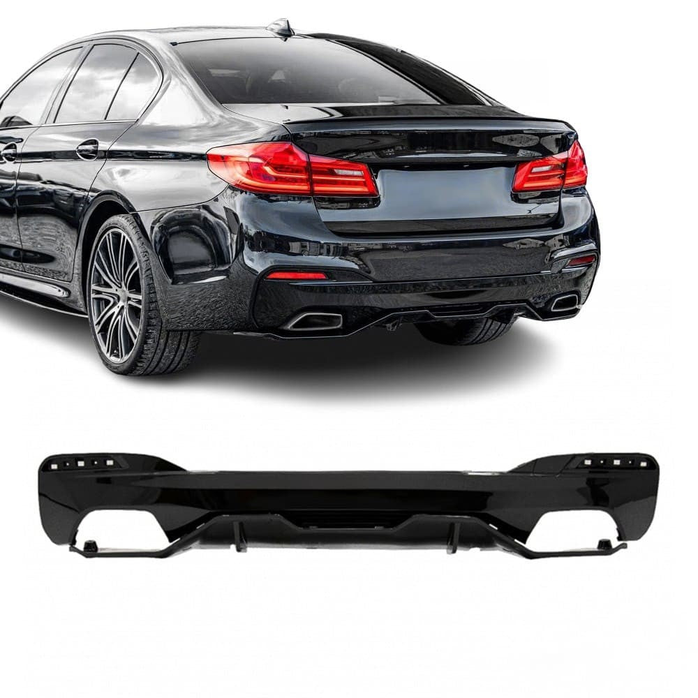 Performance rear bumper Diffuser for BMW G30 / G31, glossy black