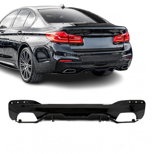 Performance rear bumper Diffuser for BMW G30 / G31, glossy black