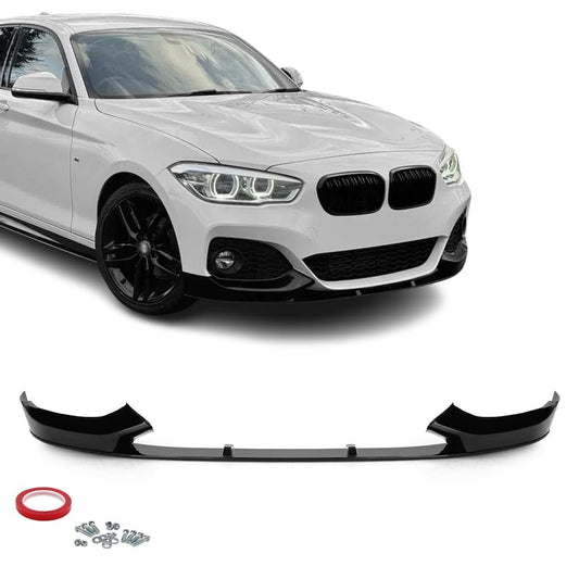 Performance Front bumper Lip spoiler for BMW F20 / F21 LCI M Sport (15-19), glossy black
