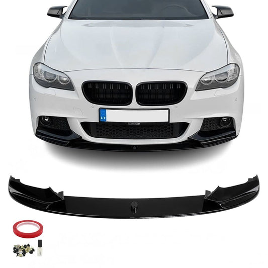 Performance Front bumper Lip for BMW F10 / F11 with M-Pack, glossy black