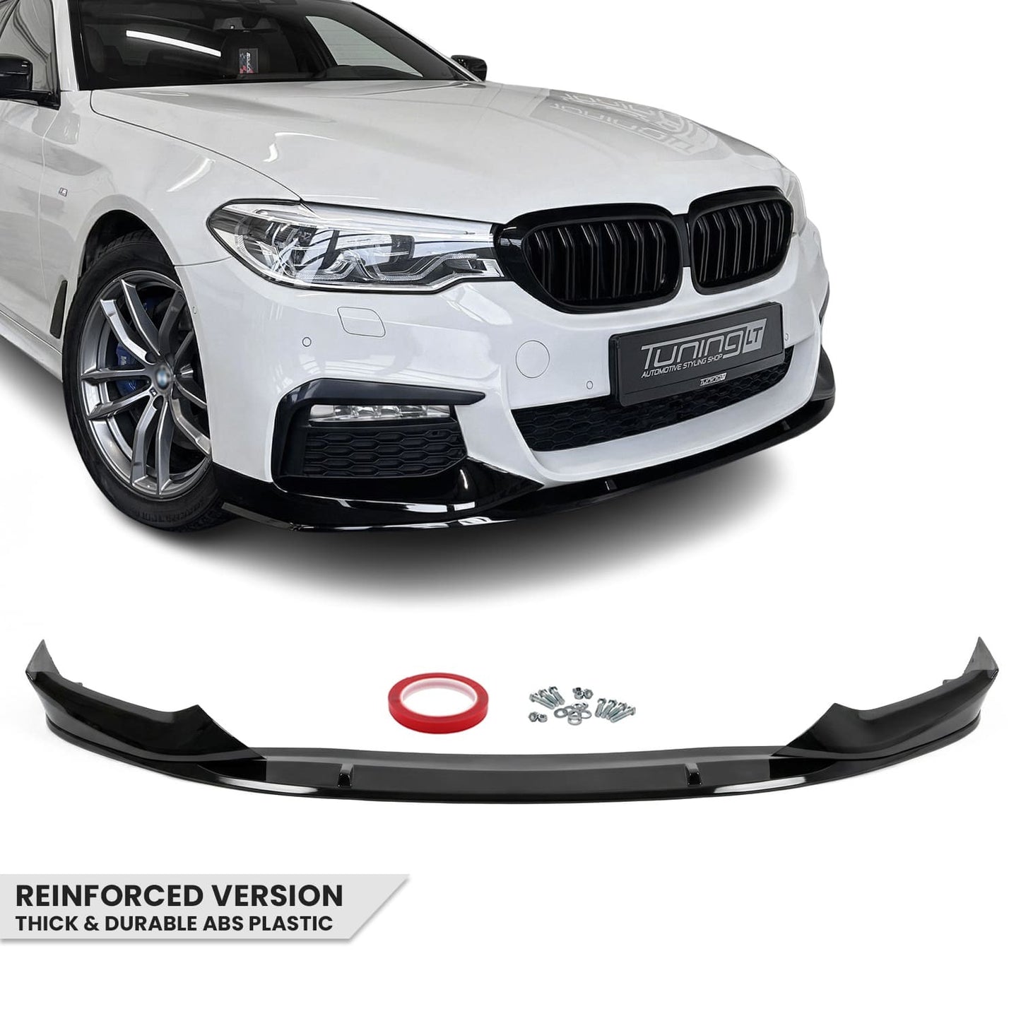 Performance Front bumper Lip for BMW G30 / G31 (17-20) M-Pack, glossy black