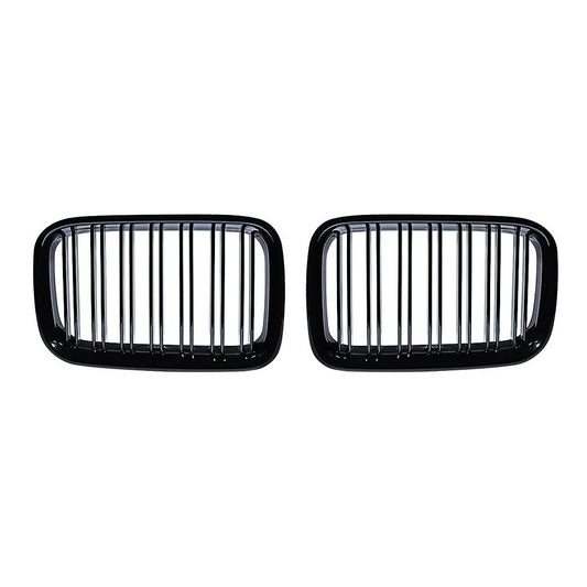 Performance kidney grille, for BMW E36 pre-facelift (90-96), glossy black
