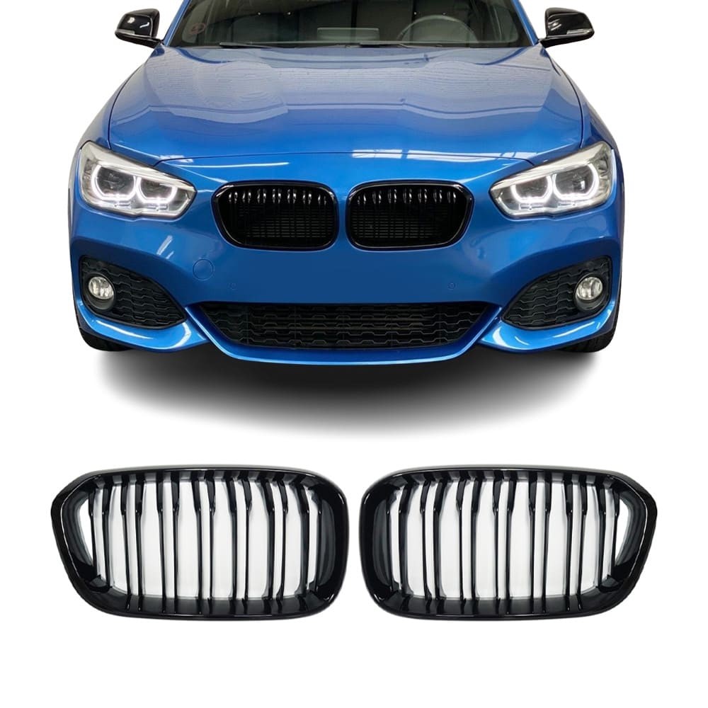 Performance kidney grille set for BMW F20 / F21 LCI (15-19), glossy black