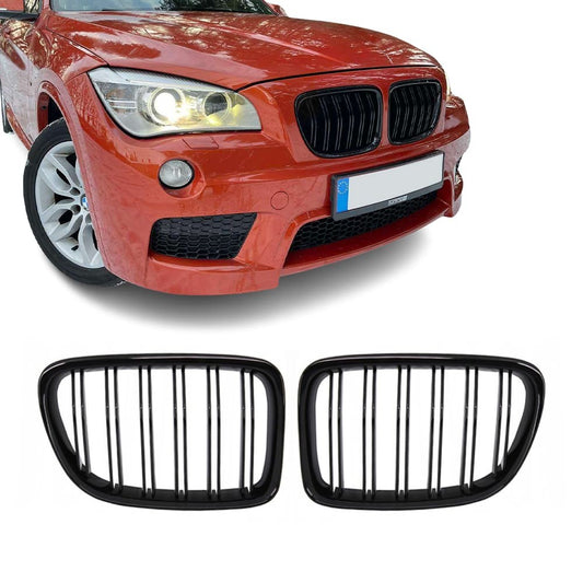 Performance kidney grille for BMW X1 E84 (09-15), glossy black