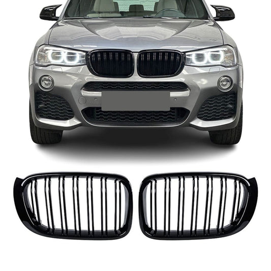 Performance kidney grille for BMW X3 F25 LCI / X4 F26, glossy black