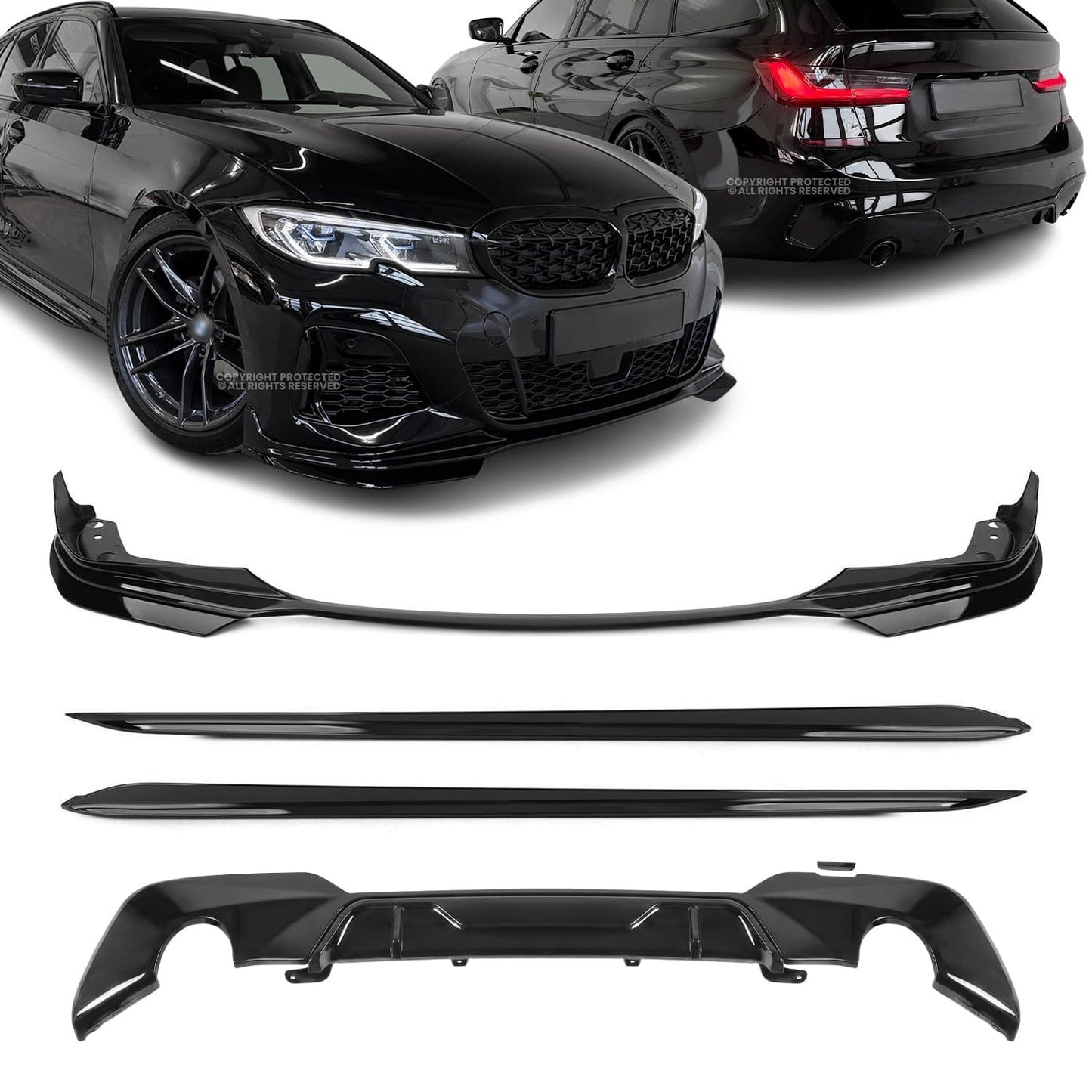 Performance Kit for BMW G20 / G21 with M-Pack (18-22), glossy black