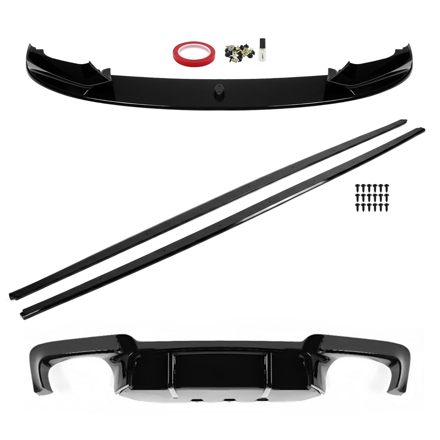 Performance Kit with M5 style Diffuser for BMW F10 / F11, glossy black
