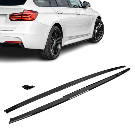 Performance Side Skirt Extensions for BMW F30 / F31, glossy black