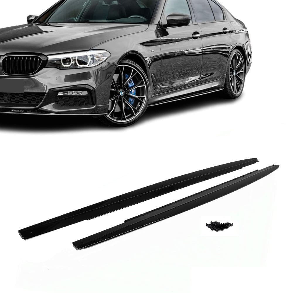 Performance Side Skirts Extensions for BMW G30 / G31 / F90, glossy black