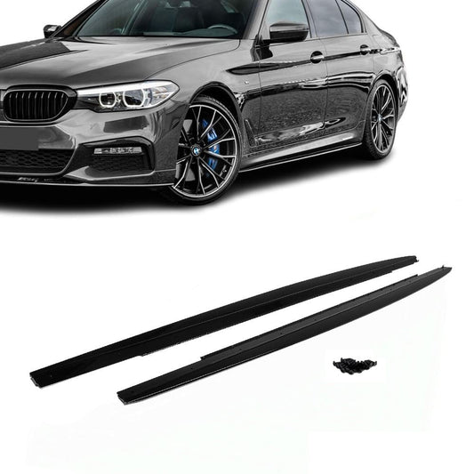 Performance Side Skirts Extensions for BMW G30 / G31 / F90, glossy black