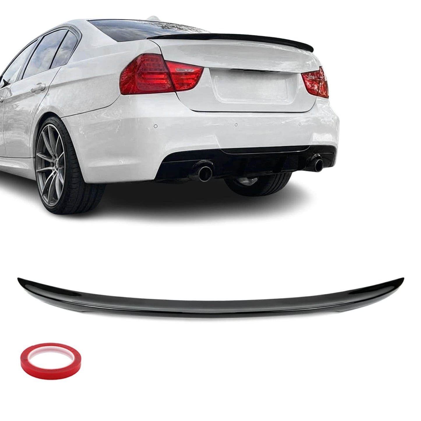Performance Trunk Spoiler for BMW E90 (05-11), glossy black
