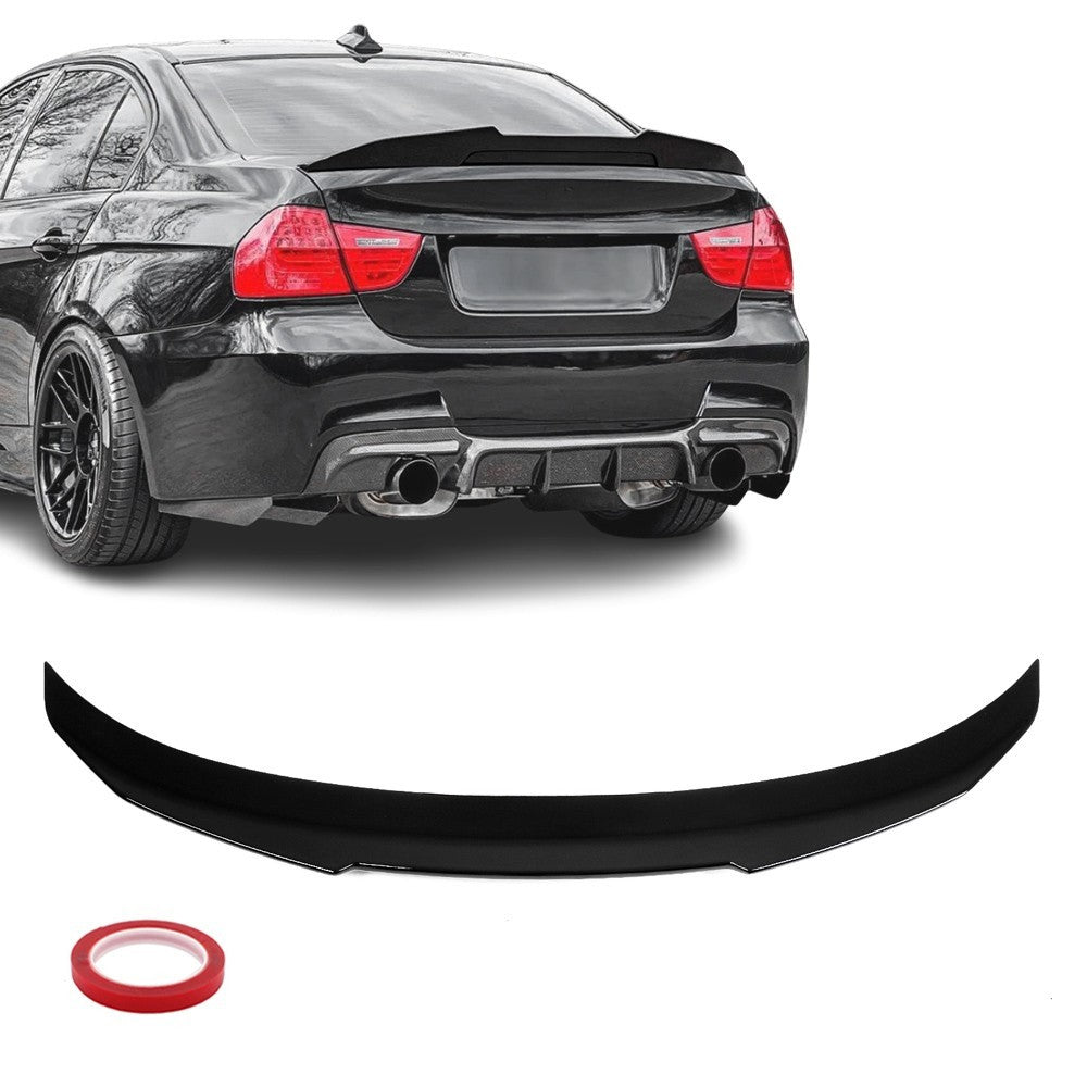 PSM style Trunk Spoiler for BMW E90, glossy black