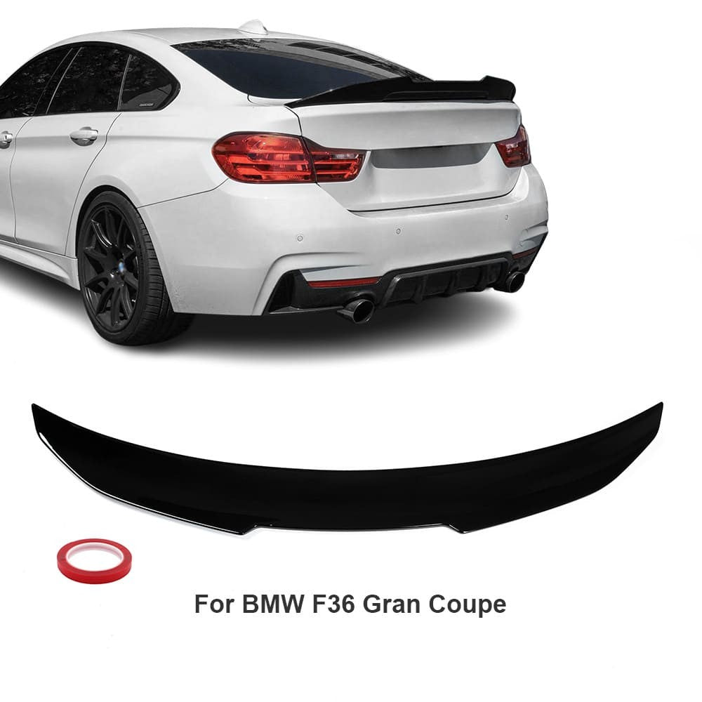 PSM style Trunk Spoiler for BMW F36 Gran Coupe, glossy black
