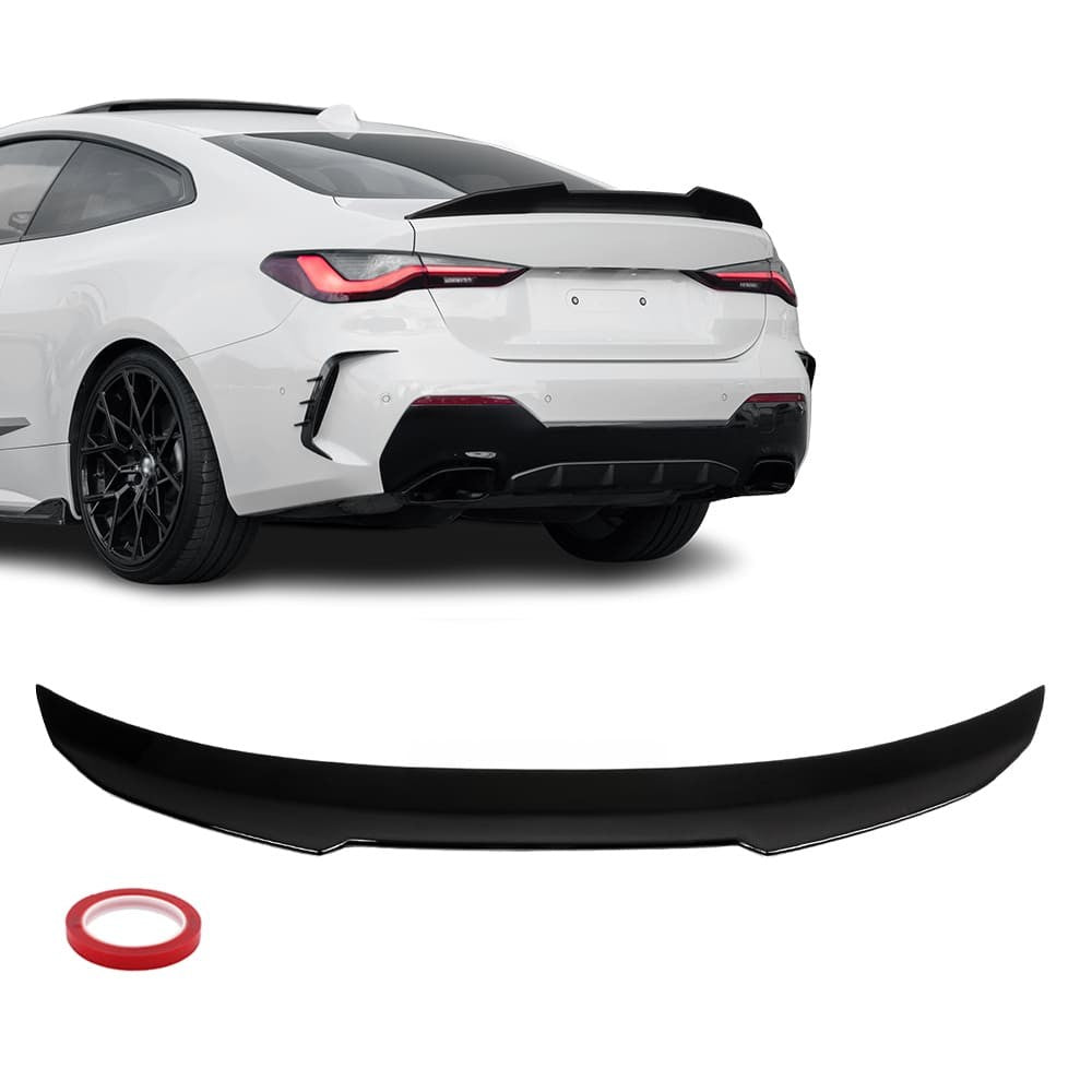 PSM style Trunk Spoiler for BMW G22 / G82 Coupe, glossy black