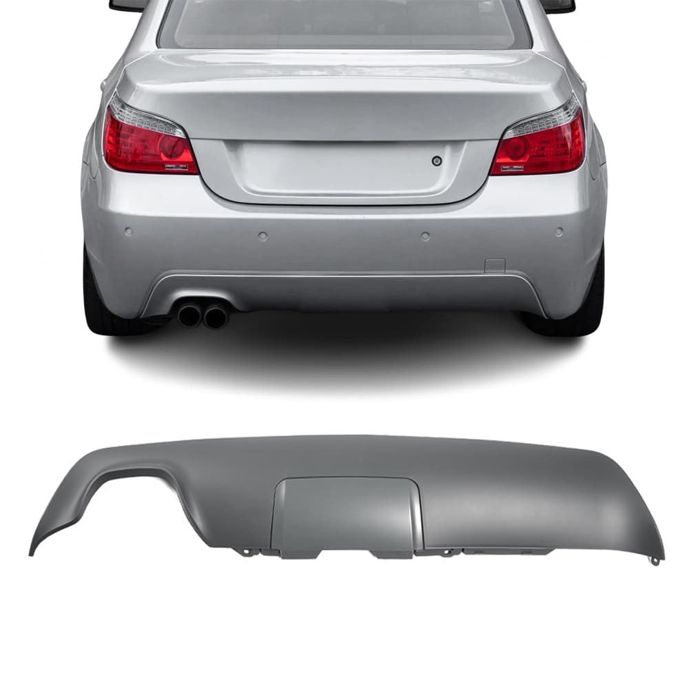 M-Pack Rear Bumper Diffuser for BMW E60 / E61, with towing hook cover