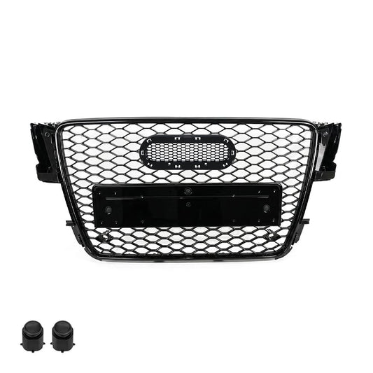 RS-style Front Grille for Audi A5 B8 / S5 B8 (07-11), glossy black