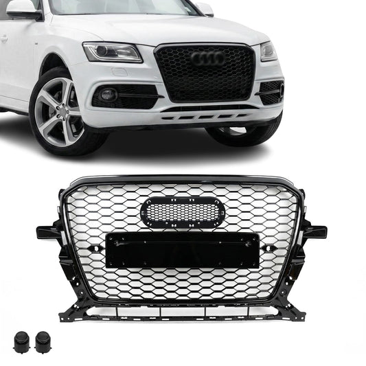 RS-style Front Grille for Audi Q5 8R / SQ5 8R facelift (12-17), glossy black