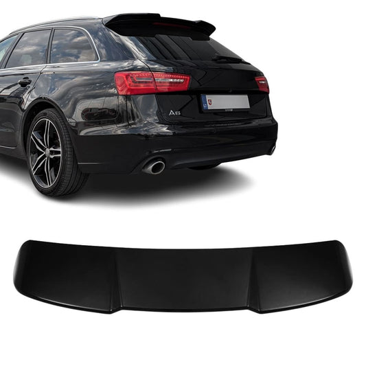 RS-style Roof Spoiler for Audi A6 C7 Avant (11-18), glossy black