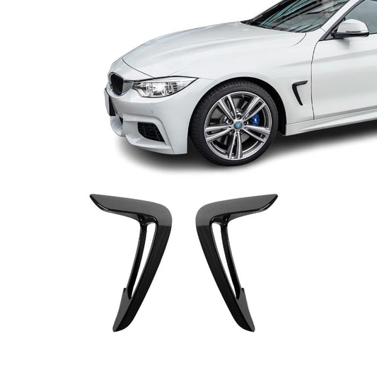Side fenders trims, set, for BMW F32 / F33 / F36 (13-17) PRE-LCI, glossy black