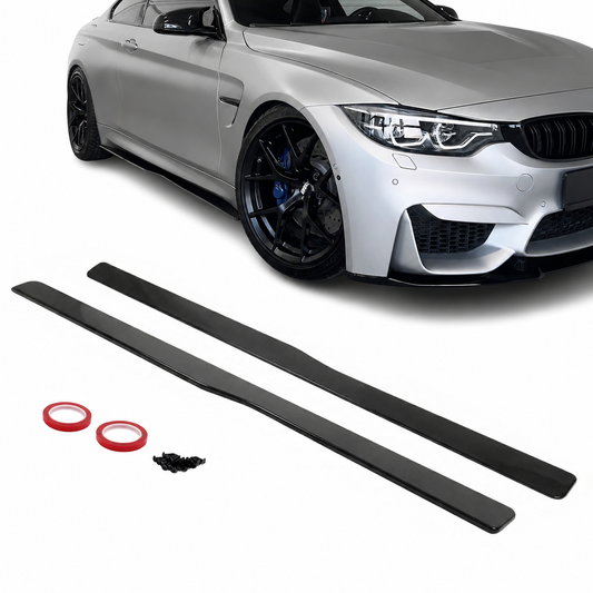 BMW F80 / F82 / F83 PSM- Stiilis Küljekarbilaiendid, Läikiv Must