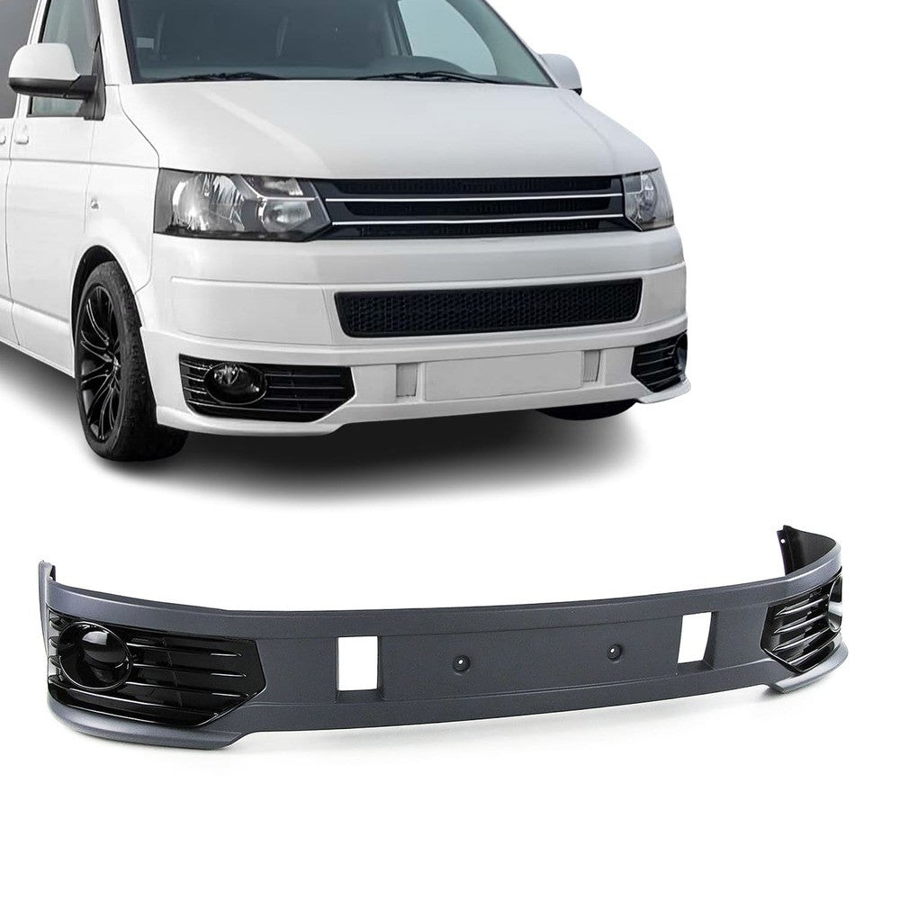 Sportline style front bumper Lip for VW T5.1 (09-14)