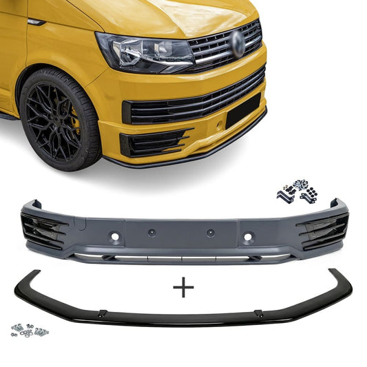 Sportline style Front Lip + Lower Spoiler set for VW T6 (15-19)