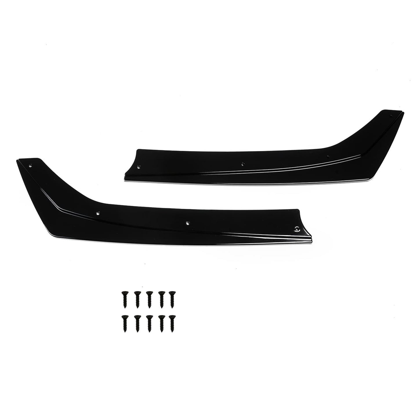 Set of 2 pcs. Universal Rear Bumper Side Flaps Splitters + fasteners