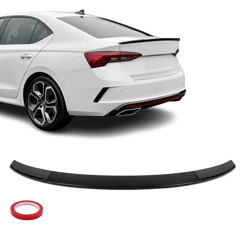 V-style Trunk Spoiler for Skoda Octavia MK4 (20-), glossy black