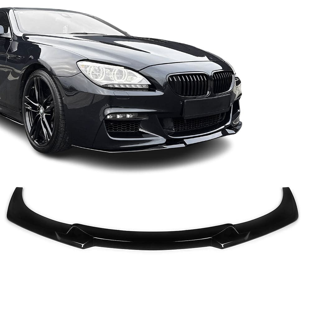 WR Front Bumper Lip Spoiler for BMW F06 / F12 / F13 (11-18) M-Pack, glossy black