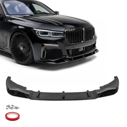 WR Front bumper Lip Spoiler for BMW G11 / G12 LCI (19-22) with M-Pack, glossy black